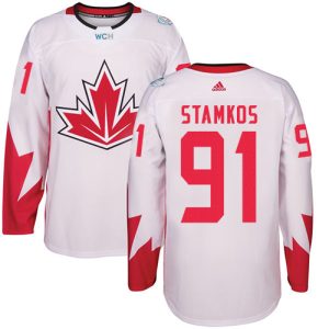 Team Canada Steven Stamkos #91 Authentic Weiß Heim 2016 World Cup Hockey